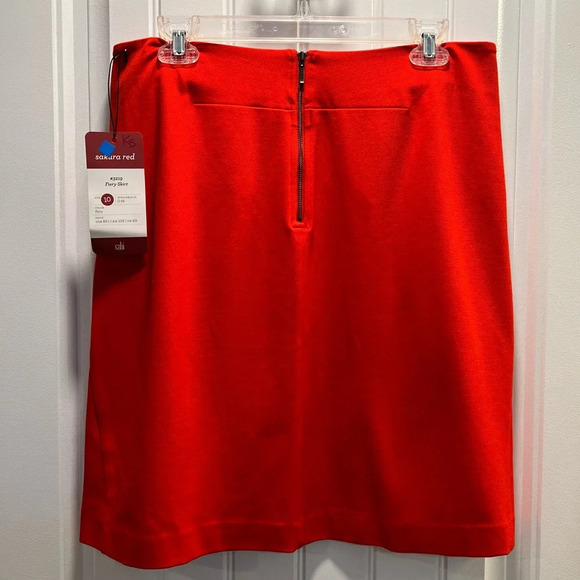 CAbi Sakura Red ALine Skirt. Size 10. NWT. - Picture 5 of 12